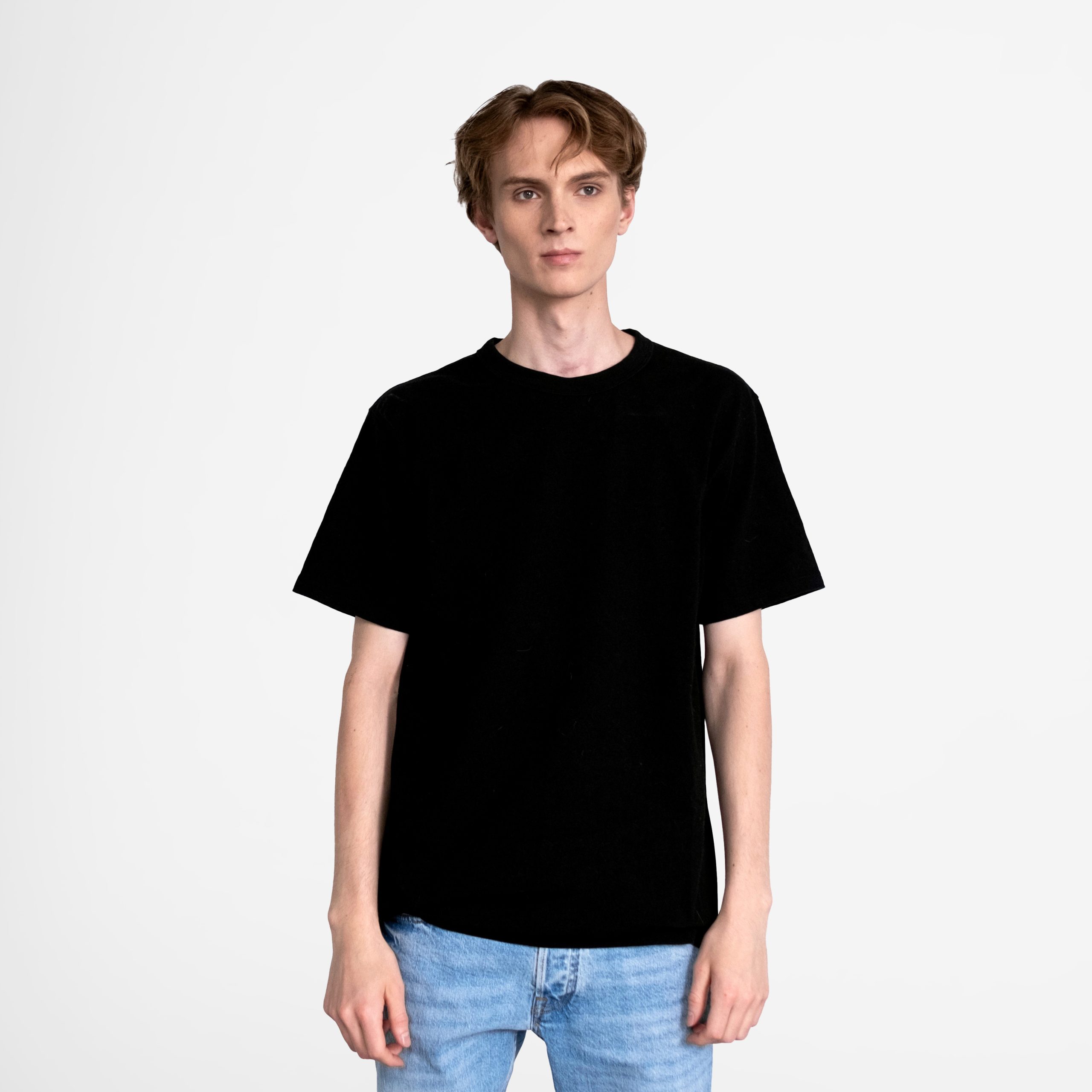 Black Basic Cotton T-Shirt