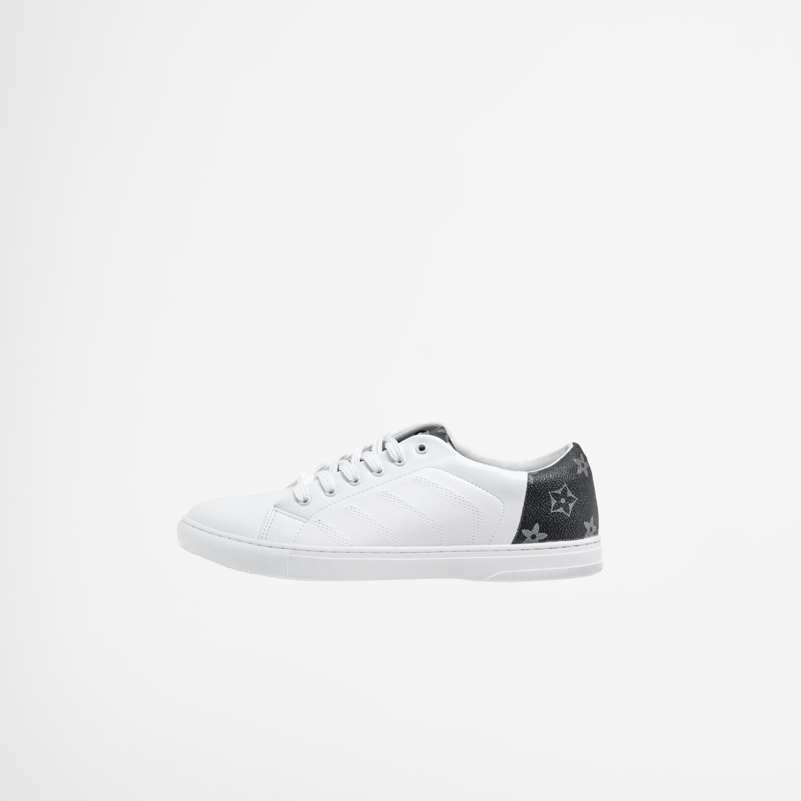 Combined Black Leather Sneakers