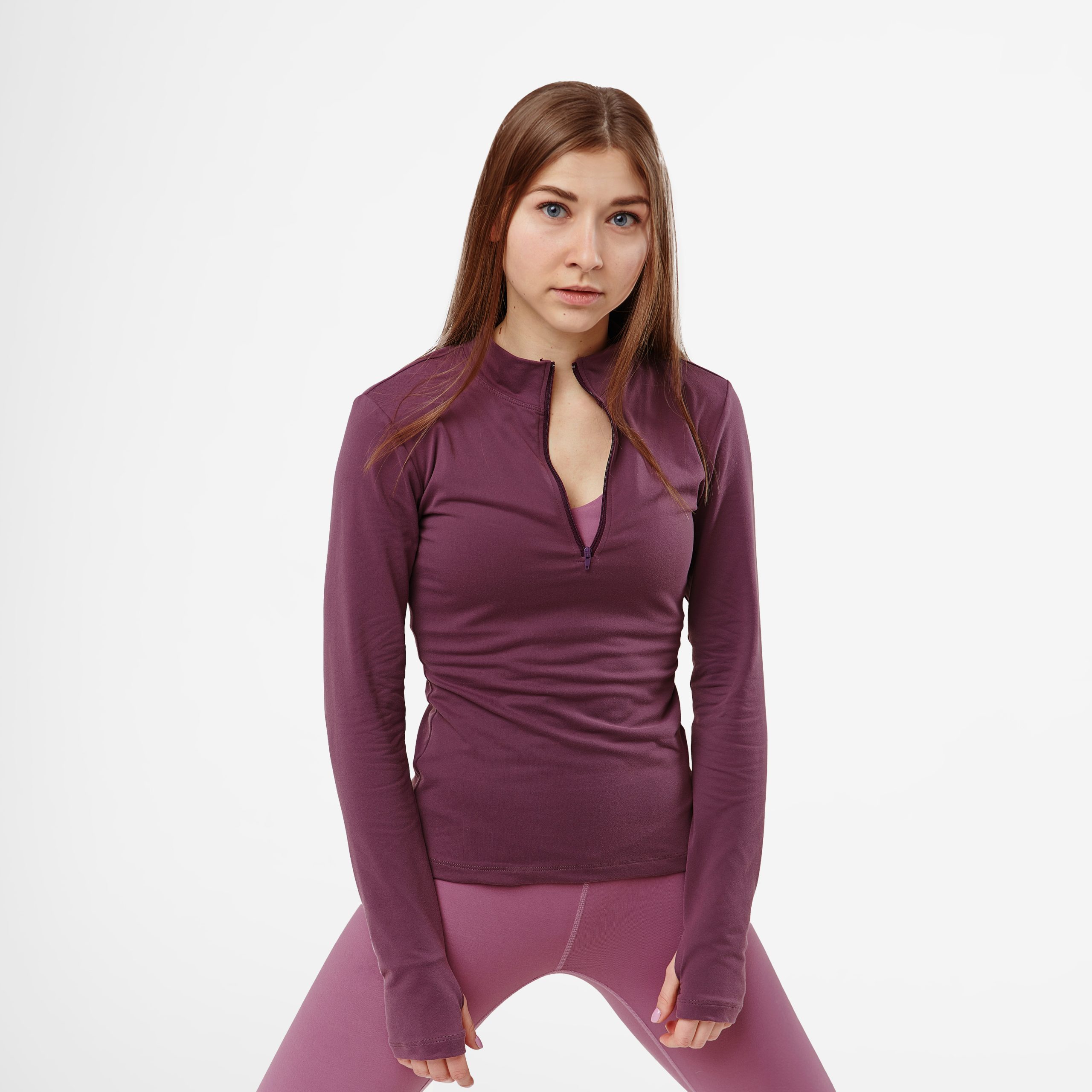 Long-Sleeved Sport Zip Shirt