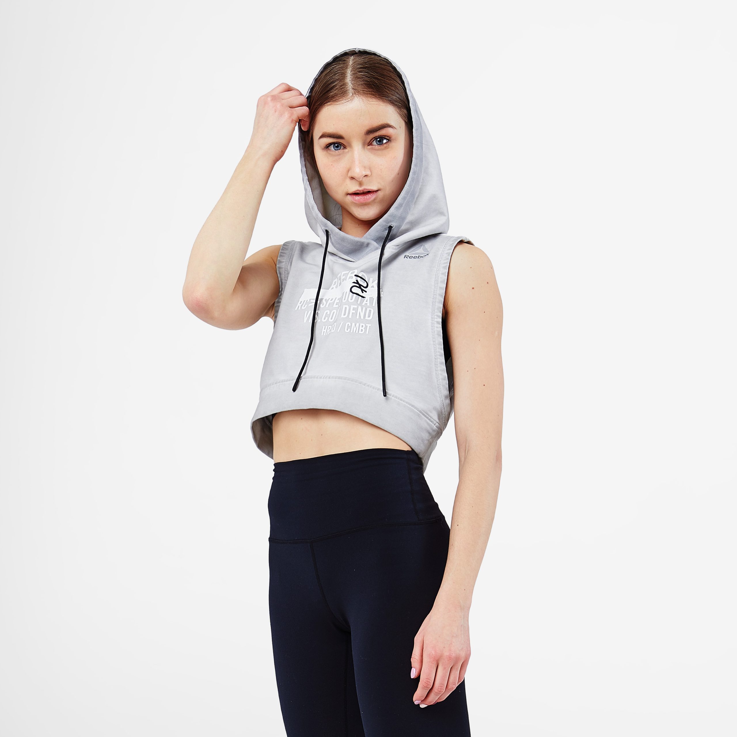 Sleeveless Cropped Hoodie